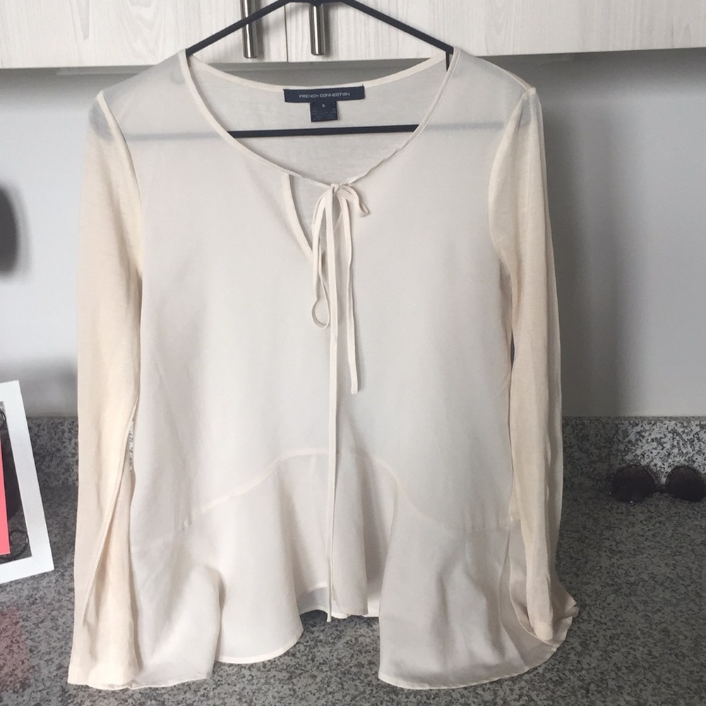 French Connection Peplum Flowy Blouse - Small